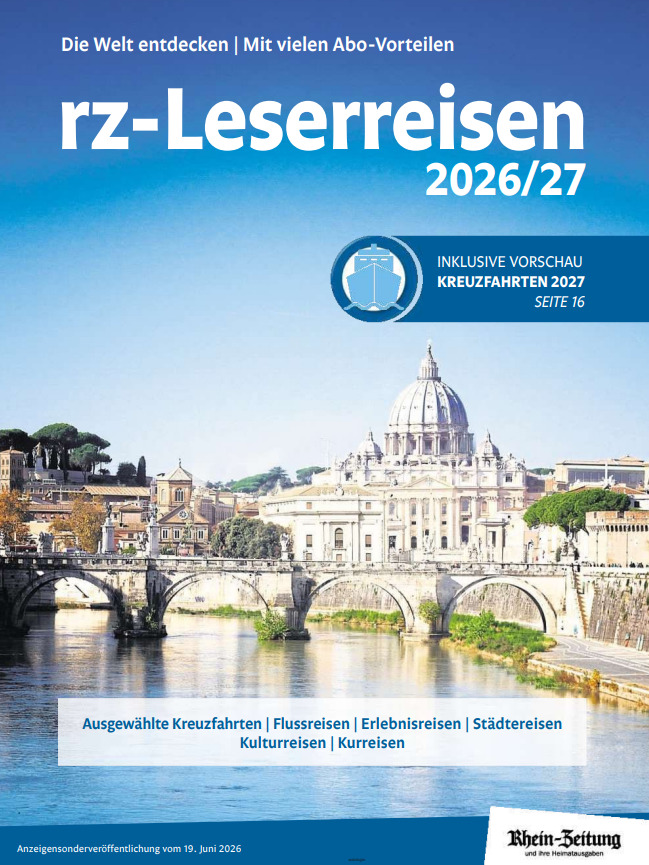 rz-Leserreisen 19.06.2026 rz-Leserreisen 23.06.2026